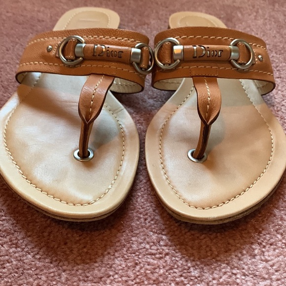 Dior T-strap slide on flats - Picture 9 of 11